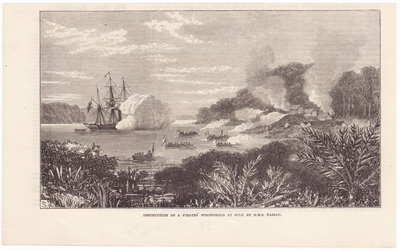 Destruction of a Pirates' Stronghold at Sulu by H.M.S. Nassau